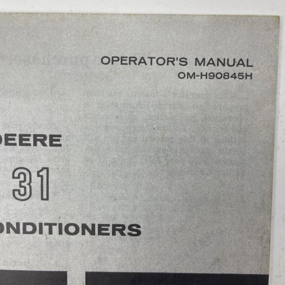 John Deere 21 and 31 Hay Conditioners Operator's Manual OM H90845H - Picture 4 of 11